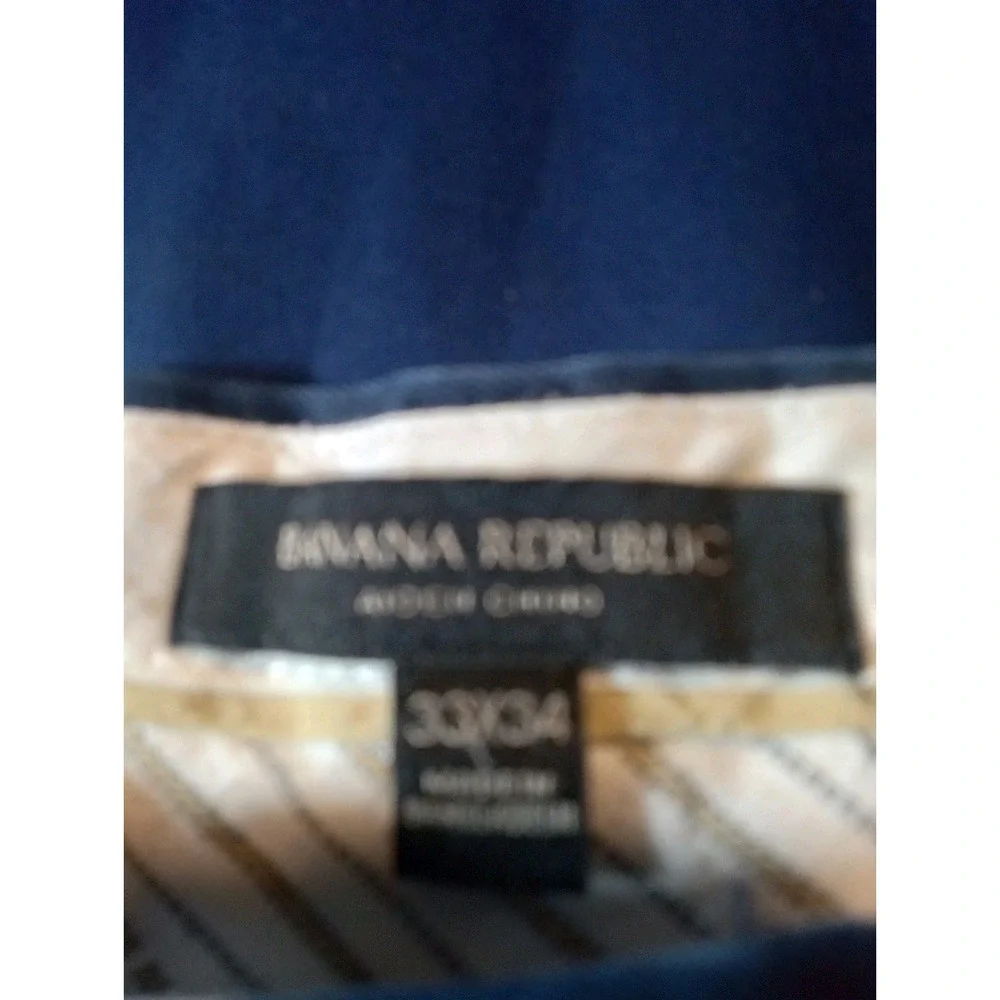 Banana Republic Aiden Chino Slim Straight Leg Pants Blue Size‎ 33 X 34 33X34